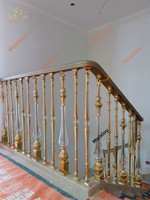 Huating Modell 701 Französischer Villenstil Aluminiumlegierung Treppengeländer Kristallgeländer Ländliches Selbstbau-Haus Gebogener Drehzaun