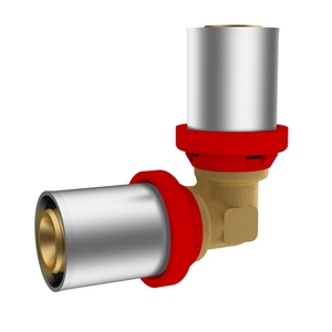 Raccordo a pressione a doppia curvatura Ikar diametro 26 per tubi in rame - Product Image 1