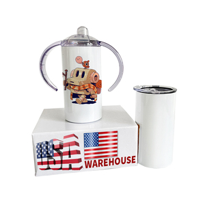 Us Warehouse 25pack 12oz blanc brillant sublimation blancs bébé enfants sans Bpa gobelet vide en acier inoxydable enfant en bas âge pour Uv Vinyls - Product Image 1