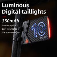 Lampe de vélo LED rechargeable pour course cycliste, plaque d'immatriculation, feu arrière pour la conduite nocturne sur route et VTT