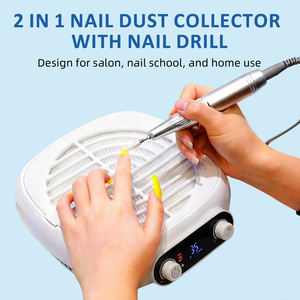 Howyea Nail Aspirateur pour Manucure Vernis À Ongles Gel Dissolvant Filtre Absorbeur <span class=keywords><strong>De</strong></span> Poussière Matériel Professionnel Nail Duster Collecteur - Product Image 1