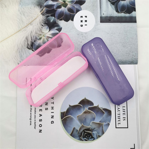 Prix de gros usine <span class=keywords><strong>HW</strong></span> Hy95F – Étui à lunettes optiques rigide en plastique transparent, tendance, couleur unie, forme rectangulaire - Product Image 5