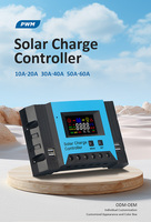 Contrôleur de charge solaire MPPT avec écran LCD PWM série MT 12v/24v/48V, contrôleur d'éclairage, courant nominal 10A, puissance PV maximale 2880W