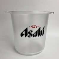 Cuvette en plastique de boisson de seau à glace avec de doubles poignées