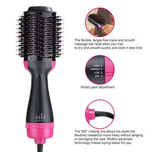 Cepillo Secador de Pelo Caliente y Frío, Peine, Cepillo de Aire Caliente, Estilizador, Secador de Pelo y Voluminizador de un Solo Paso, Plástico 2025, Profesional, Eléctrico, 1200W - Product Image 4