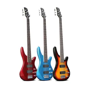 Atacado Preço de Fábrica OEM Todos os Instrumentos Musicais Guitare Basse 5 Cordes Deviser Basswood 5 String Electric Bass Guitar