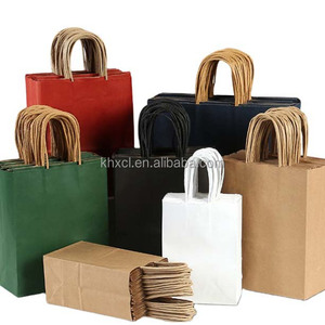 ถุงกระดาษคราฟท์สีน้ำตาลหลากหลายขนาด พร้อมหูหิ้ว สำหรับร้านอาหาร ซื้อกลับบ้าน อาหารเด็ก ไก่ สลัด ใช้ในซูเปอร์มาร์เก็ต - Product Image 2