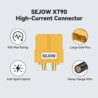 SEJOW XT90 Hochstrom-Steckverbinder 90A Vergoldet Anti-Spark Option 6S LiPo RC Crawler OEM Großhandel
