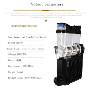 Machine commerciale de fabricant de Smoothie de cylindre unique entièrement automatique refroidisseur de glace presse-agrumes mélangeur de boisson Machine de fabricant de boue - Product Image 2