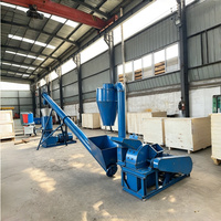 Broyeur à marteaux automatique pour biomasses, machine à broyer le bois pour la production de poudre de paille, de coques de riz, de coques de noix de coco et de sciure de bois