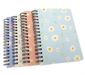 Custom Logo High Quality Spiral Bound Journal Notebook with Offset Paper Daily Line Page for Daily Writing PU Notebook - Product Image 1