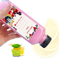 Bouteille de jus en plastique carrée vide de 8 oz, 12 oz, 16 oz avec logo personnalisé. Bouteille de boisson PET 120ml 250ml 350ml 400ml 500ml avec bouchons