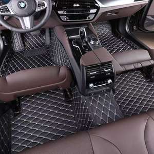Alfombrillas de coche de cuero de rejilla especialmente diseñadas para modelos <span class=keywords><strong>Audi</strong></span> A4 y <span class=keywords><strong>A6</strong></span> ATS hechas de material XPE - Product Image 1