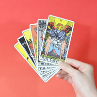Impression personnalisée de cartes de tarot avec messages de vos anges, cartes d'oracle, jeu de cartes de tarot de haute qualité avec bords dorés