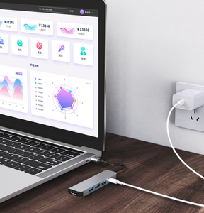 Estación de acoplamiento USB C para MacBook, portátil, monitor dual, 5, 1, cable de concentrador, estación de acoplamiento para monitor dual, USB 2.0/SD/TF/USB3.0/USB2.0, stock - Product Image 4