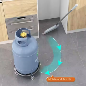 Xi lanh di động tàu sân bay-Bạc nhà bếp Xe đẩy khung Xi lanh khí đứng khung di động sàn đứng giá bền ròng rọc - Product Image 5