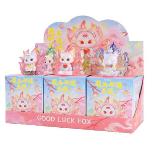 Caja Sorpresa al por Mayor de la Mitológica Zorra de Nueve Colas, Figura de Zorra Espiritual Luminosa de la Buena Suerte, Luz Nocturna y Adorno de Escritorio - Product Image 2