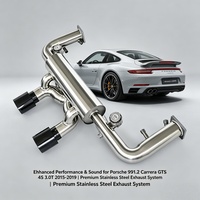 Tuyaux d'échappement Catback de haute qualité avec silencieux à valve pour Porsche 991.2 Carrera GTS 4S 3.0T 2015-2019 Libérez le potentiel de puissance turbo