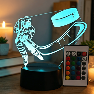 3D Acrylic Night <b>Light</b> Tables Lamp Decoration Bedroom Ice Hockey Games Lamps LED Smart Home <b>Lights</b> Anime <b>Light</b> Lamp Kids Decor - Product Image 4