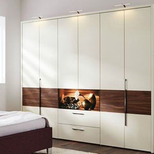 Muebles modernos para el hogar, puertas extraíbles, <span class=keywords><strong>armario</strong></span> con acabado lacado <span class=keywords><strong>blanco</strong></span>, puerta corredera y puerta oscilante - Product Image 3