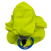 Dispositif de respiration d'évacuation d'urgence (EEBD) en PVC flexible haute performance, capuche à bord auto-scellant pour les pompiers, utilisation industrielle
