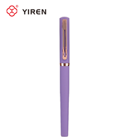 Stylo plume rétractable en métal YIREN personnalisable et effaçable pour Frixion Ball Knock, ensemble RE Kuru Toga, pour étudiants et finance, 0,38 mm