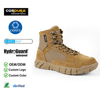 Bottes tactiques en nylon Cordura Ripstop, bottes de combat en daim pleine fleur, HydroGuard, imperméables, antidérapantes, chaussures de patrouille