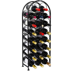Porte-<span class=keywords><strong>vin</strong></span> en métal sur pied, présentoir à bouteilles de <span class=keywords><strong>vin</strong></span> pour la maison, rangement vertical pour <span class=keywords><strong>vin</strong></span> - Product Image 6