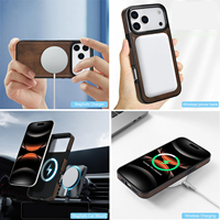 Étui de téléphone portable magnétique à chargement sans fil pour iPhone 15 Pro 16 17 18 Pro Max, coque arrière antichoc tendance