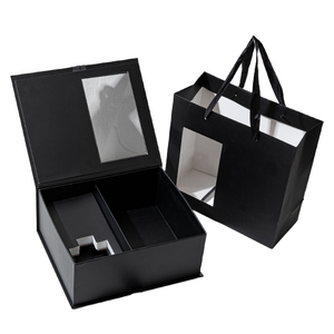 Custom Made Eco-Friendly Transparent Window <b>Gift</b> <b>Box</b> Magnetic Closure Reusable for Valentine's Day Birthday <b>Wedding</b> Custom - Product Image 1