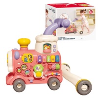 Scooter multifonctionnel 3 en 1 pour bébé, train, poussette, trotteur, voiture à roulettes, marcheur d'apprentissage en plastique pour bébé