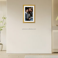 Pro bingkai foto Digital elektronik, bingkai foto kayu pintar WiFi layar sentuh IPS putar otomatis Via Frameo 15.6"