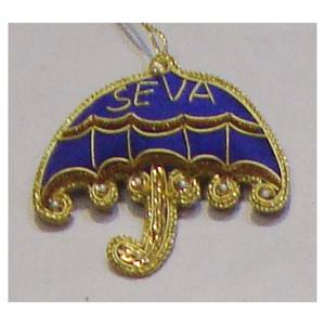 Ornement de Noël en forme de parapluie suspendu - Product Image 1