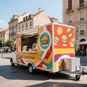 Carrito de Comida Rápida Móvil, Remolque de Comida, Camión de Comida, para Café, Té de Burbujas, 2025 - Product Image 6