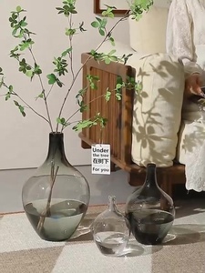 Vendita calda vaso di vetro potbelly acqua che solleva vaso di composizione floreale di grandi dimensioni vaso di vetro ornamento da pavimento semplice - Product Image 5