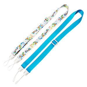 Cordón de poliéster con estampado de dibujos animados al por mayor, ajustable con broche de plástico, para tarjetas de identificación de trabajo y exposiciones - Product Image 1