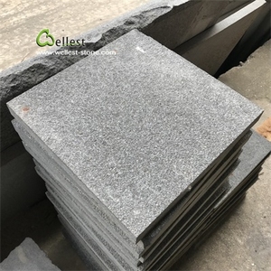 G684 lastra <span class=keywords><strong>per</strong></span> pavimentazione fiammata in granito basalto nero - Product Image 2