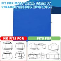 2024 nouveau produit de haute qualité conception personnalisée Logo amovible auvent tente paroi latérale pour 10X10ft Pop Up instantané étanche mur d'ombrage