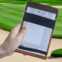 Porta carte da Golf in pelle a grana superiore porta libri in Yardage resistente protegge Golf segnapunti in pelle porta segnapunti da Golf
