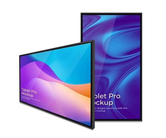 55 Inch Ultra Thin 4K Signage Monitor Narrow Bezel Panel Monitor Advertising Screen Digital Signage for a Wall