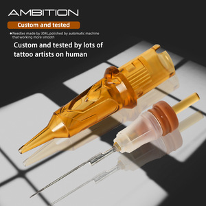 Agujas de Cartucho Desechables Doradas AMBITION, Agujas de <span class=keywords><strong>Tatuaje</strong></span> con Membrana de Seguridad Estéril para Artistas del <span class=keywords><strong>Tatuaje</strong></span> Profesionales - Product Image 4