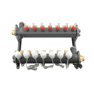 Colectores de calefacción de suelo de agua de origen fabricante con termostatos de válvula de calor eléctricos dedicados para sistemas HVAC hechos de plástico