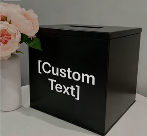 Customized Elegant Acrylic <strong>Donation</strong> Box for <strong>Cards</strong> and Ballots - Suitable for Wedding Parties and Anniversary Fundraising Events - Product Image 2