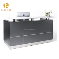 Bureau d'accueil pas cher Demi-rond Bureau d'accueil de petite taille Surface solide Bureau d'accueil semi-circulaire