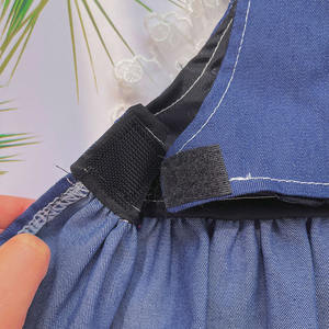 Atacado Cute Denim Dog Skirt Lightweight Summer Strap <span class=keywords><strong>Dress</strong></span> para cães pequenos e gatos Baixo preço Pet Apparel - Product Image 5
