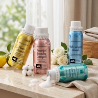 Bouteilles en aluminium professionnelles avec bouchon de sécurité anti-enfants 300 ml pour lessive liquide, parfum, huile essentielle
