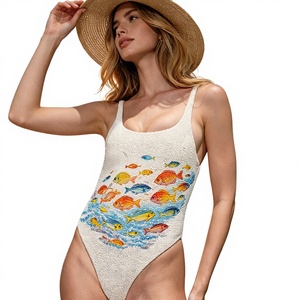 Traje de Baño de Diseño Artesanal con Pedrería Completa, Estilo Riviera Francesa, Completamente Adornado con Cuentas - Product Image 2