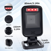 Lecteur de codes-barres omnidirectionnel de bureau JR T560 2D QR Code USB filaire Plug & Play pour usage commercial