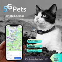Collier de localisation GPS 5G pour animaux de compagnie, GPS Beidou, station de base WiFi, positionnement multiple, clôture de sécurité, navigation en un clic, étanche, anti-éblouissement