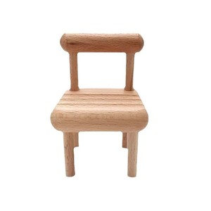Wooden Phone Holder Mini Chair Desk <b>Stand</b> Portable <b>Desktop</b> Decoration - Product Image 5